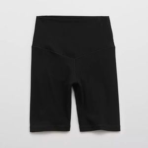 AERIE Offline 7” Biker Shorts - Black - Size L